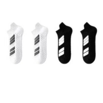 Shock-Absorption Sports Socks - Black And White