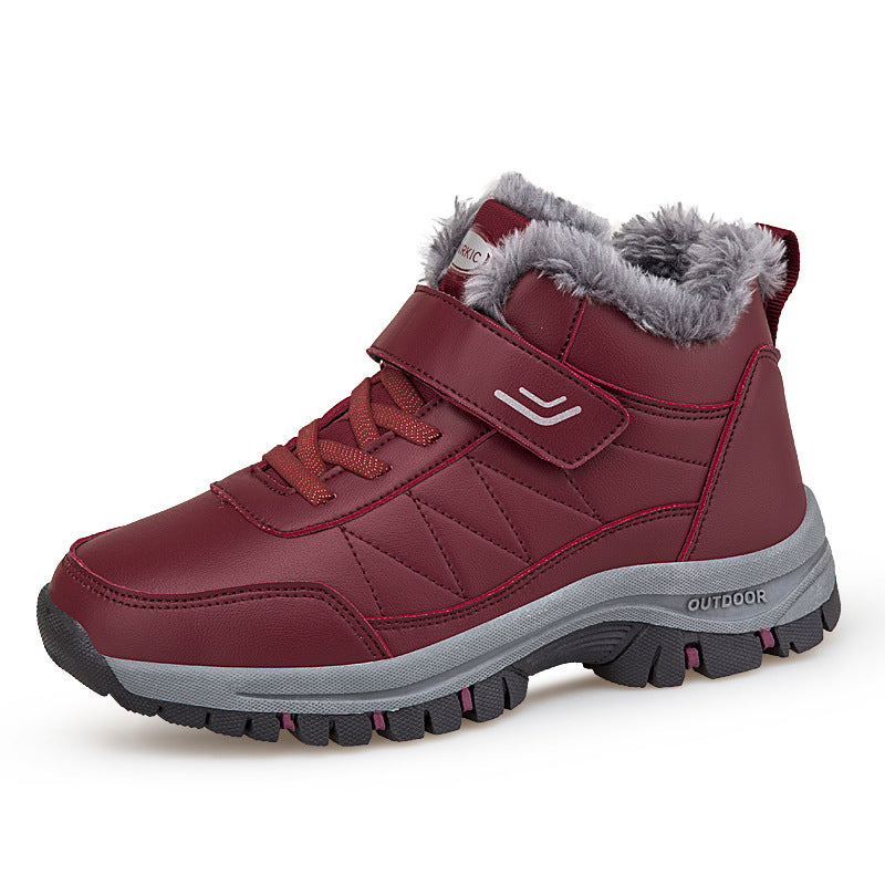 Fleece-Lined Warm Hiking Shoes - YS9706 Zao Hong