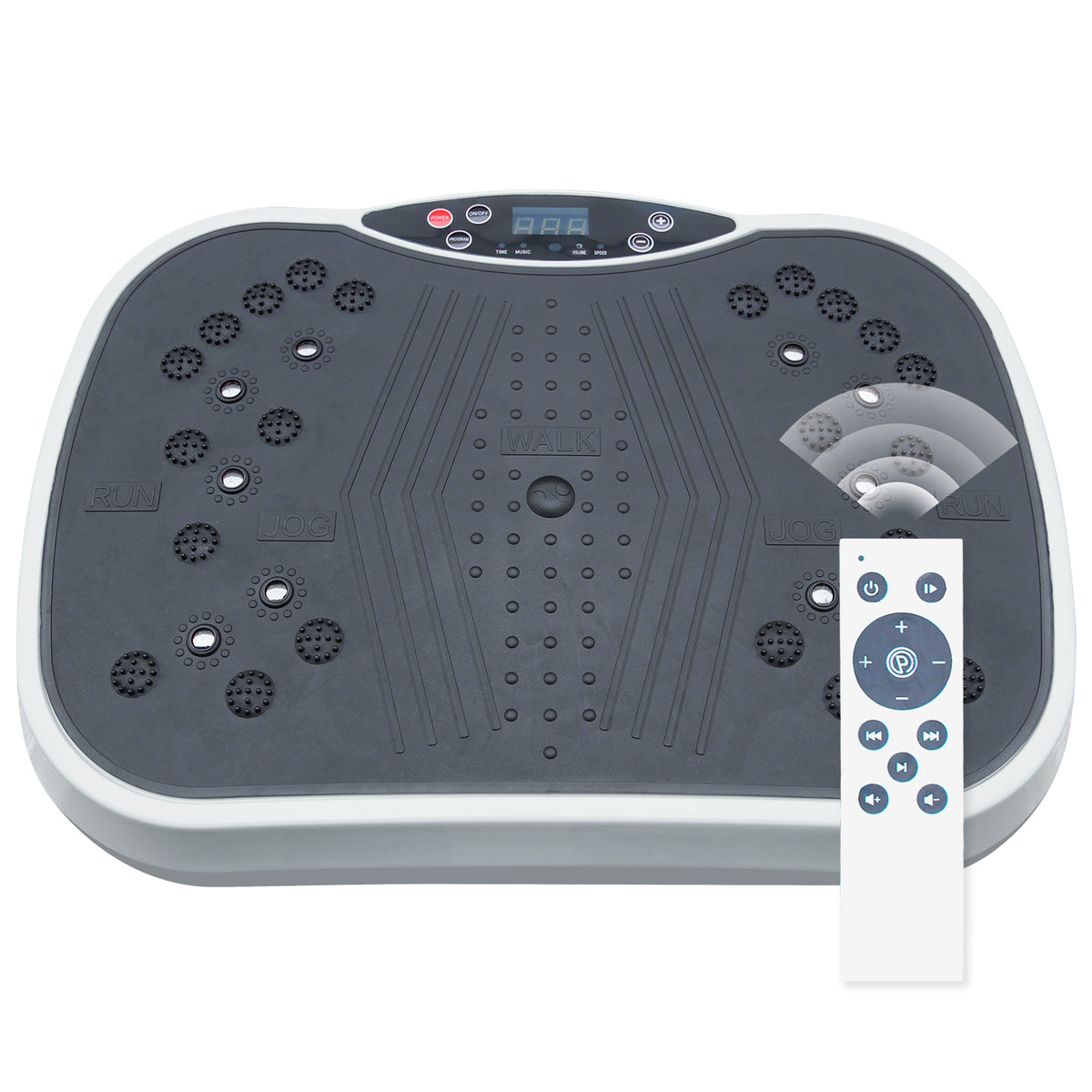 Whole Body Vibration Plate Exercise Machine - GreyBlack