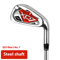 Beginner Carbon Golf Club - Male Red Steel Rod Body